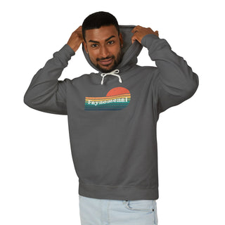 Faynomenal Retro Sunset Unisex Lightweight Hoodie
