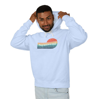 Faynomenal Retro Sunset Unisex Lightweight Hoodie