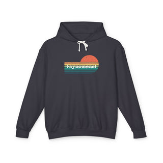 Faynomenal Retro Sunset Unisex Lightweight Hoodie