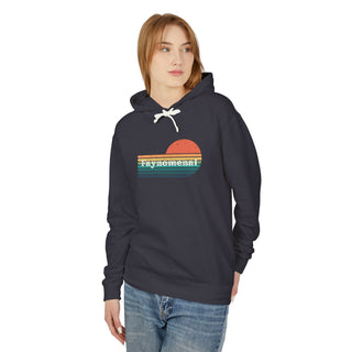 Faynomenal Retro Sunset Unisex Lightweight Hoodie