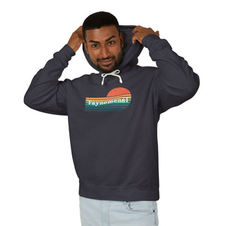 Faynomenal Retro Sunset Unisex Lightweight Hoodie